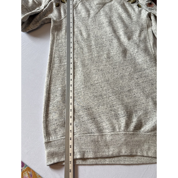 Abercrombie & Fitch Women’s S Boho Embroidered Floral Sweatshirt Tunic Dress - Picture 7 of 9